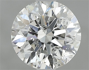 Picture of Natural Diamond 1.00 Carats, Round with Excellent Cut, E Color, I1 Clarity and Certified by IGI