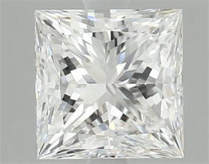Picture of Natural Diamond 2.01 Carats, Princess with  Cut, E Color, SI1 Clarity and Certified by GIA