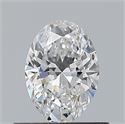 Natural Diamond 0.50 Carats, Oval with  Cut, D Color, VS1 Clarity and Certified by GIA