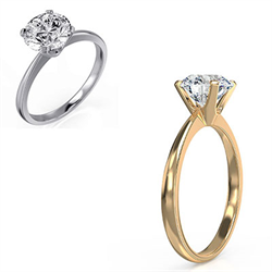 Picture of Solitaire engagement ring setting for rounds