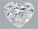 Natural Diamond 1.30 Carats, Heart with  Cut, F Color, VS2 Clarity and Certified by GIA
