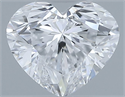 Natural Diamond 0.40 Carats, Heart with  Cut, D Color, VS1 Clarity and Certified by GIA