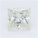Natural Diamond 5.00 Carats, Princess with  Cut, I Color, VS2 Clarity and Certified by GIA