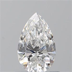 Picture of Natural Diamond 0.73 Carats, Pear with  Cut, F Color, SI1 Clarity and Certified by GIA
