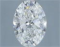 Diamante Natural 0.53 quilates, Ovalado , Color G, claridad SI1 y certificado GIA