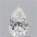 Natural Diamond 0.57 Carats, Pear with  Cut, F Color, VS2 Clarity and Certified by GIA