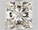 Natural Diamond 1.58 Carats, Princess with  Cut, K Color, VVS2 Clarity and Certified by GIA