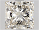Natural Diamond 1.58 Carats, Princess with  Cut, K Color, VVS2 Clarity and Certified by GIA