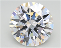 Lab Grown Diamond 4.02 Carats, Round with Ideal Cut, F Color, VS1 Clarity and Certified by IGI