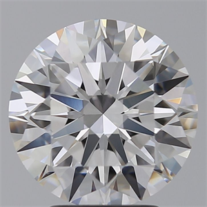 Picture of Lab Grown Diamond 3.29 Carats, Round with Ideal Cut, D Color, VVS2 Clarity and Certified by IGI