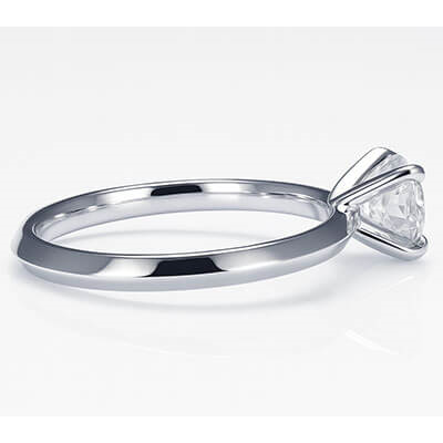 2mm knife edge engagement ring, comfort fit