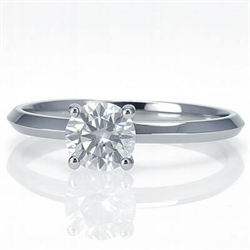 Foto Anillo de compromiso con filo de cuchillo de 2 mm, ajuste cómodo de