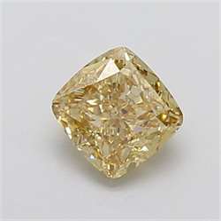 Picture of Lab Grown Diamond 2.06 Carats, CUSHION MODIFIED with  Cut, Fancy Yellow Color, VVS2 Clarity and Certified by IGI