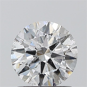 Picture of Natural Diamond 1.00 Carats, Round with Very Good Cut, D Color, I1 Clarity and Certified by GIA