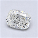 Natural Diamond 1.00 Carats, Cushion with  Cut, I Color, SI1 Clarity and Certified by GIA