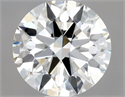 Natural Diamond 0.70 Carats, Round with Excellent Cut, J Color, VVS1 Clarity and Certified by GIA