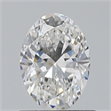 Natural Diamond 0.60 Carats, Oval with  Cut, E Color, VVS2 Clarity and Certified by GIA