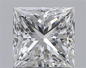 Picture of Natural Diamond 1.01 Carats, Princess with  Cut, D Color, VVS2 Clarity and Certified by GIA
