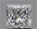 Diamante Natural 1.00 quilates, Princesa , Color E, claridad VS1 y certificado GIA