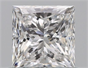 Natural Diamond 0.71 Carats, Princess with  Cut, D Color, VS1 Clarity and Certified by GIA