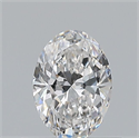 Natural Diamond 0.50 Carats, Oval with  Cut, E Color, VS1 Clarity and Certified by GIA