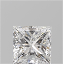 Natural Diamond 1.01 Carats, Princess with  Cut, E Color, SI2 Clarity and Certified by GIA