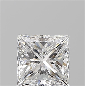 Picture of Natural Diamond 1.01 Carats, Princess with  Cut, E Color, SI2 Clarity and Certified by GIA