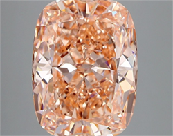 Picture of Lab Grown Diamond 5.30 Carats, CUSHION MODIFIED with  Cut, Fancy Vivid Pink Color, VS1 Clarity and Certified by IGI