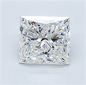 Natural Diamond 2.51 Carats, Princess with  Cut, G Color, VS1 Clarity and Certified by GIA