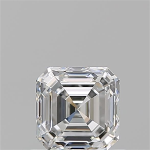 Picture of Natural Diamond 0.74 Carats, Asscher with  Cut, E Color, VVS1 Clarity and Certified by GIA