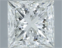 Natural Diamond 4.01 Carats, Princess with  Cut, J Color, VS2 Clarity and Certified by GIA