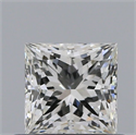 Diamante Natural 0.53 quilates, Princesa , Color I, claridad IF y certificado GIA