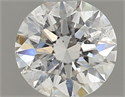 Natural Diamond 0.43 Carats, Round with Excellent Cut, F Color, SI2 Clarity and Certified by IGI