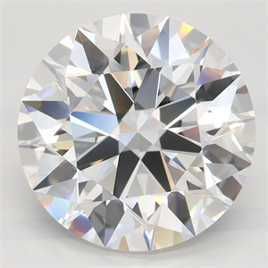 Picture of Lab Grown Diamond 4.11 Carats, Round with Excellent Cut, D Color, IF Clarity and Certified by GIA