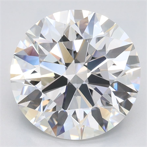 Picture of Lab Grown Diamond 3.12 Carats, Round with Ideal Cut, D Color, VVS1 Clarity and Certified by IGI