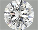Lab Grown Diamond 2.09 Carats, Round with Ideal Cut, D Color, VVS2 Clarity and Certified by IGI