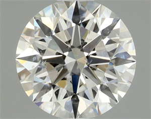 Picture of Natural Diamond 0.72 Carats, Round with Excellent Cut, I Color, SI2 Clarity and Certified by GIA
