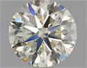 Natural Diamond 1.20 Carats, Round with Very Good Cut, L Color, VVS1 Clarity and Certified by HRD
