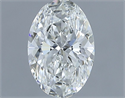 Natural Diamond 0.61 Carats, Oval with  Cut, H Color, IF Clarity and Certified by IGI