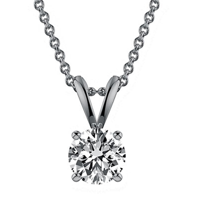 Solitaire pendant for Round diamonds