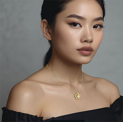 The Spinner pendant for round diamonds 