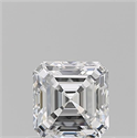 Natural Diamond 0.71 Carats, Asscher with  Cut, E Color, VVS1 Clarity and Certified by GIA