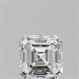 Picture of Natural Diamond 0.71 Carats, Asscher with  Cut, E Color, VVS1 Clarity and Certified by GIA