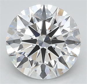Picture of Lab Grown Diamond 3.11 Carats, Round with Ideal Cut, D Color, IF Clarity and Certified by IGI