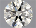 Natural Diamond 0.71 Carats, Round with Excellent Cut, K Color, VVS1 Clarity and Certified by GIA