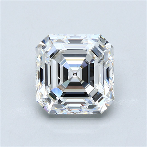 Foto Diamante Natural 5.02 quilates, Asscher , Color F, claridad VS1 y certificado GIA de