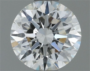 Picture of Natural Diamond 0.50 Carats, Round with Excellent Cut, H Color, VVS2 Clarity and Certified by IGI