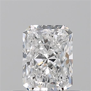 Picture of Natural Diamond 0.50 Carats, Radiant with  Cut, E Color, VVS1 Clarity and Certified by GIA