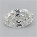 Natural Diamond 2.00 Carats, Oval with  Cut, H Color, VS2 Clarity and Certified by GIA