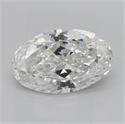 Natural Diamond 2.00 Carats, Oval with  Cut, H Color, VS2 Clarity and Certified by GIA